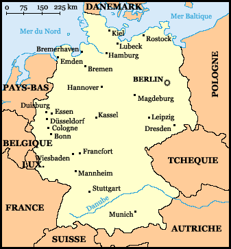 Carte Allemagne