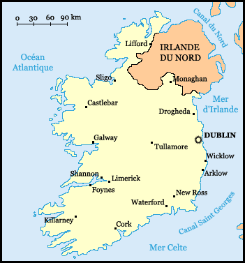 Carte Irlande