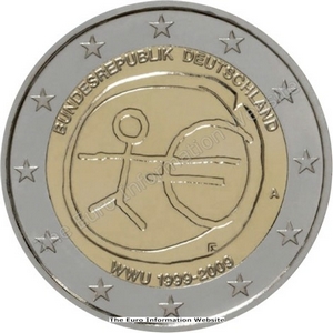 2 euros ommemorative 10 ans d'union monetaire Allemagne 2009